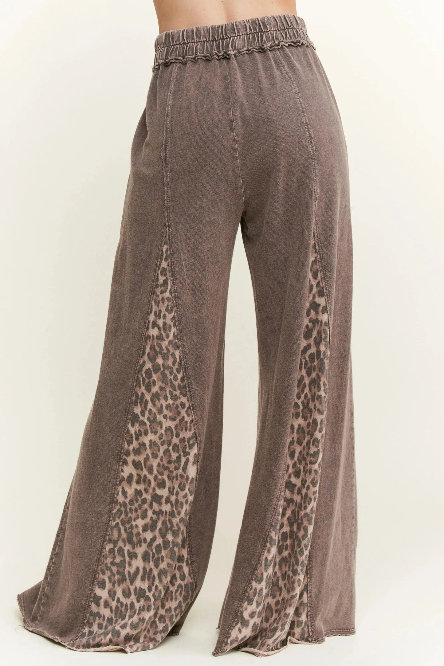 Women's Leopard Print Versatile Wide Leg Trousers