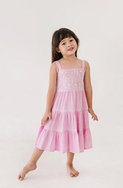 Agnes Dress in Pink - Voyants